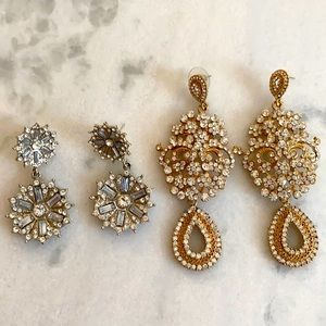 Rhinestone Holiday Earring Bundle